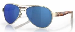 Costa Del Mar 6S4006 Glasses -Easy Glasses shop. 6s4006 rose gold w blue mirror lenses 400610