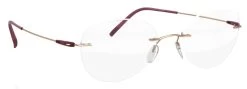Silhouette Colorwave 5500 BB Glasses -Easy Glasses shop. colorwave 5500 bb gold with burgundy