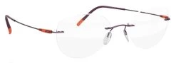 Silhouette Colorwave 5500 BB Glasses -Easy Glasses shop. colorwave 5500 bb purple with orange