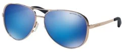Michael Kors MK5004 CHELSEA Glasses -Easy Glasses shop. mk5004 chelsea rose gold w blue mirror lenses