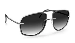 Silhouette New York Sky 8733 Glasses -Easy Glasses shop. new york sky 8733 rhodium black