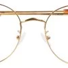 Dolomiti Eyewear Panto 24Kt Gold Skull Glasses