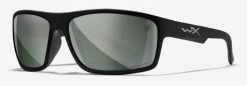 Wiley X Peak Glasses -Easy Glasses shop. peak matte black with captivate polarized platinum flash lenses