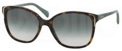 Prada PR 01OS Glasses -Easy Glasses shop. pr01oshavana w green gradient lenses
