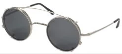 Dolomiti Eyewear RC2/C Glasses -Easy Glasses shop. rc2c sunglass clip only silver with grey polarized lenses