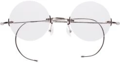 Dolomiti Eyewear RNB77 Cable Round Glasses -Easy Glasses shop. rnb77 cable round shiny silver
