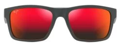 Maui Jim THE FLATS 897 Glasses -Easy Glasses shop. the flats 897 dark grey brick red with hawaii lava lenses